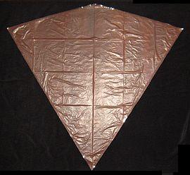 Make a diamond kite - sail edges