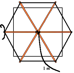 estructura de caña e hilos