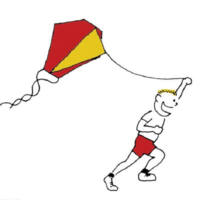 Image for Jalbet Barn Door Kite with Keel