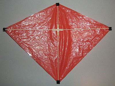 Build a diamond kite - spar taped down