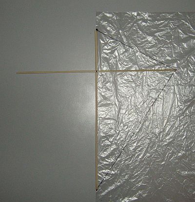 How to make a diamond kite - corners