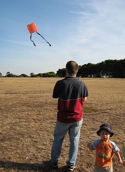 Build a sled kite - launching