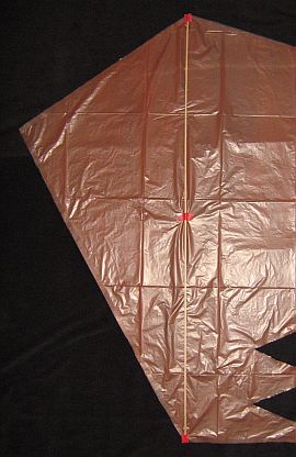 Make a sled kite - spar taped down