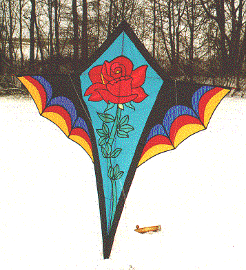 Rosenvogel im Schnee